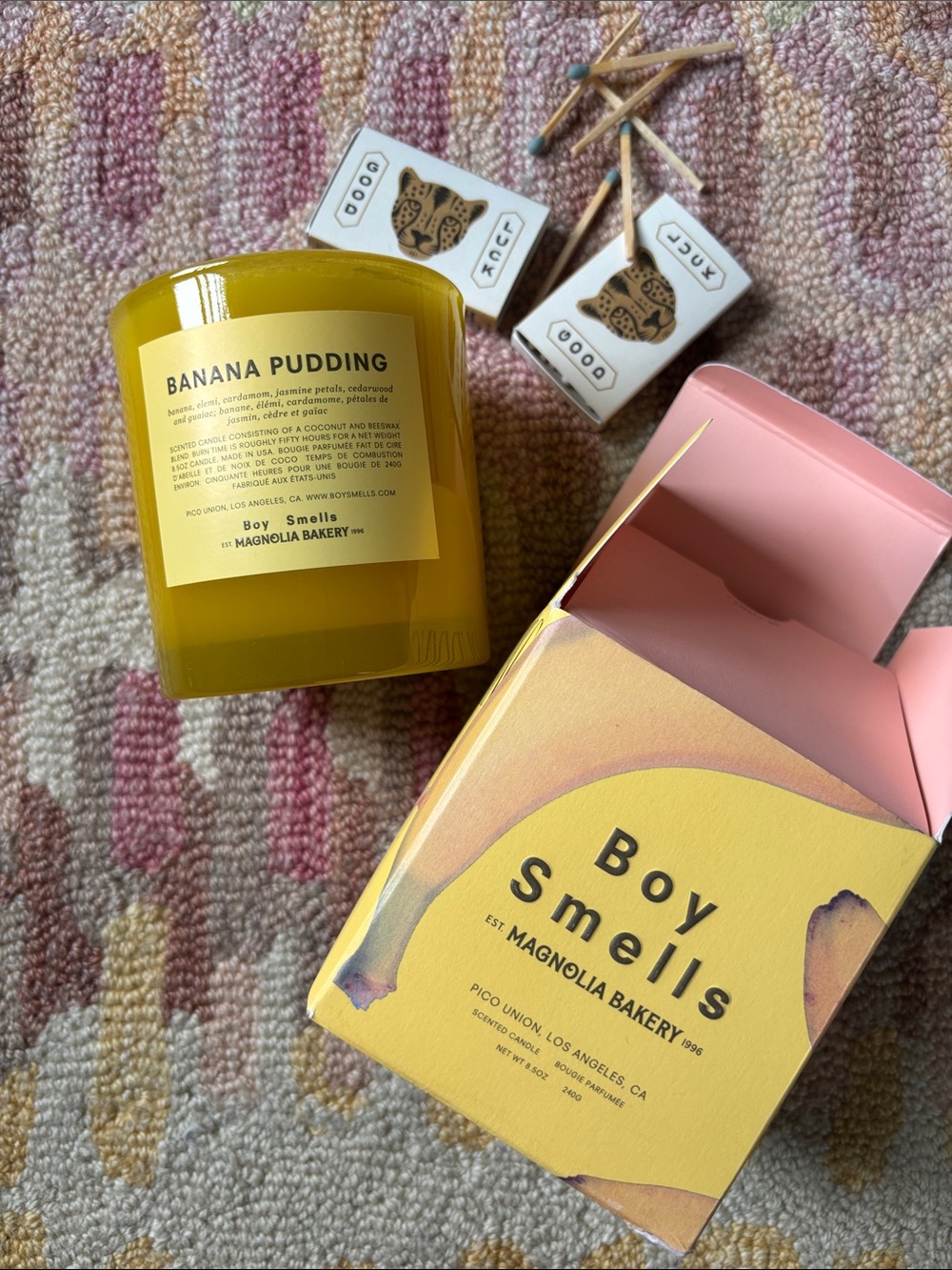 🍌Boy Smells + Magnolia Bakery BANANA PUDDING Candle 8.5 oz. New in Box NWT🍌
